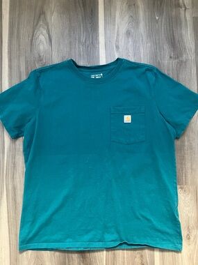 Carhartt Teal Green Pocket Short-Sleeve Tee